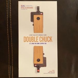 NWOT Double Chuck mini tabletop cornhole game. American Flag
